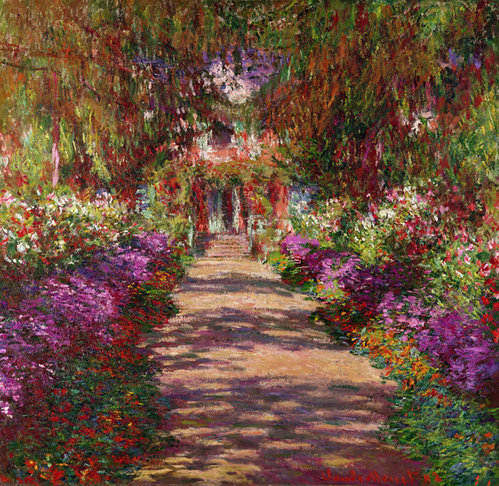 A pathway in Monets garden Giverny, Claude Monet