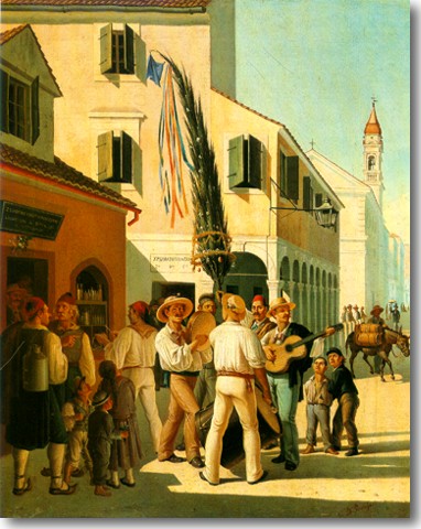 Παχής Χαράλαμπος-Πρωτομαγιά στην Κέρκυρα, περ. 1875