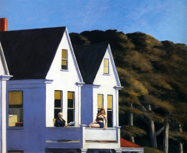 Edward Hopper- Second Storey Sunlight, 1960